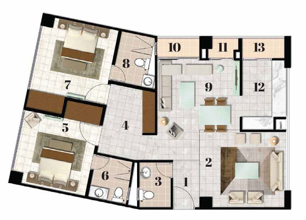 Apartment 03 Floor Plan